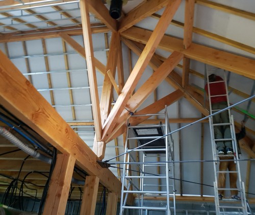 entreprise david renovation immobiliere coueron sautron le pellerin nantes centre placo peinture decoration echafaudage blanc plafond bandes